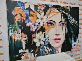Картина на платно – Оригинална живопис на жена
