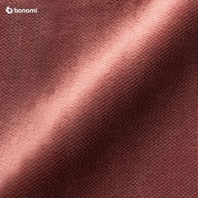 Розов кадифен разтегателен ъглов диван (ляв ъгъл) Lofty Lilly – Miuform