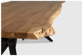 Трапезна маса с акациев плот 100x200 cm Mudri – MOME