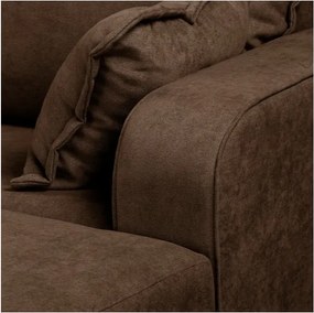 Тъмнокафяв ъглов диван (десен ъгъл) Beata - Ropez