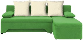 Ъгъл диван Lamor-Green - White