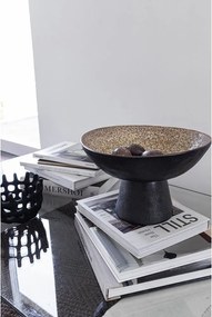 Черна/бежова глинена купа ø 31,5 cm By Hand – Mette Ditmer Denmark