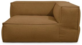 Кафяв пуф от букле Mass Corner 150 Right – SLOWDOWN