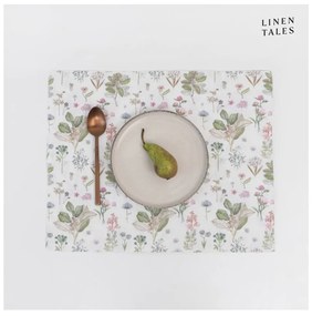 Текстилна подложка за хранене 35x45 cm White Botany – Linen Tales