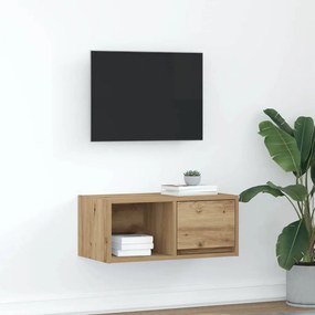 861452 vidaXL ТВ шкаф Artisan Oak 60x31x25,5 cm Инженерна дървесина