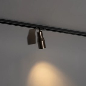 Модерен прожектор тъмен бронз за 1-фазова релсова система - Iconic Kohua