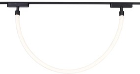 Релсова система за осветление с 6 таванни и 2 висящи лампи черни 1-фазни - Magnetic Marra Tautau