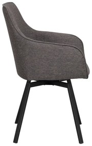 Сиви тапицирани трапезни столове в комплект 2 бр. Alison – Rowico