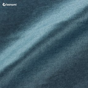 Син кадифен разтегателен диван Luca - Milo Casa