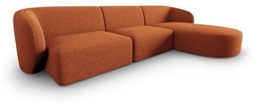 Оранжев ъглов диван, десен ъгъл Shane - Micadoni Home