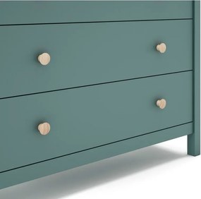 Нисък детски скрин от борова дървесина в цвят бензин 100x80 cm Max - Marckeric