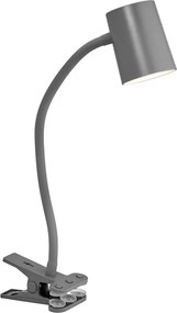 Osram - Настолна лампа със скоба DESK LINE 1xGU10/9W/230V сива