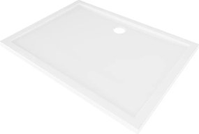 Mexen Flow правоъгълно тънко поддушово корито 100 x 80 см, бял гланц - 46R108010