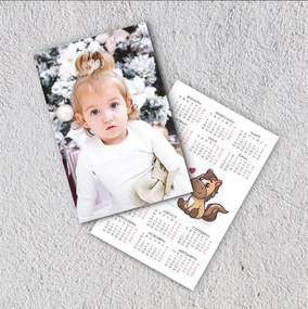 Джобни календарчета Вертикални, 12 броя