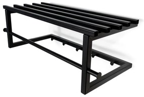 Черна метална стенна закачалка с рафт Marco – Spinder Design