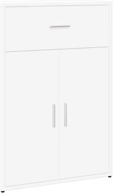 840492 vidaXL Страничен шкаф, бял, 60x30x84 см, инженерно дърво