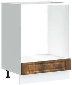 854002 vidaXL Шкаф за фурна, Porto, опушен дъб, инженерно дърво