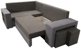 Ъглов диван Milano-Beige-Brown-Right