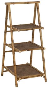 Бамбуков стелаж в естествен цвят 48x100x45 cm Manali – Ixia