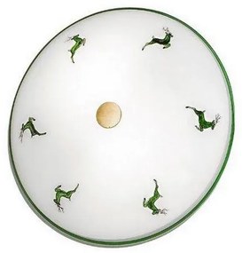 Kolarz 731.U12.4.100 - Потолно осветително тяло NONNA, 2xE14/60W/230V, Ø 32 см, зелен/месинг