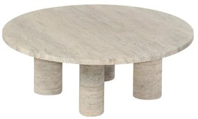 Бежова каменна кръгла масичка за кафе ø 75 cm Volos – Blomus