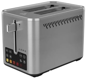 Тостер за хляб AENO ATS0004, 1600W, 2 филии, 6 степени, 3 функции, Подвижна тава за трохи, Инокс