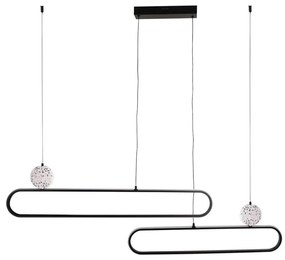 LED полилей на кабел FLORENTYNA LED/48W/230V 4000K черен/бял