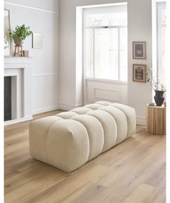 Бежова табуретка за крака Mont-Blanc - Bobochic Paris