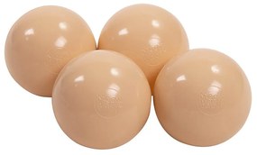 Кремав велурен басейн с топки ø 90x30 cm Montessori – Meowbaby