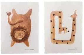 Детски картини в комплект от 2 броя 25x35 cm Fritza - Bloomingville Mini