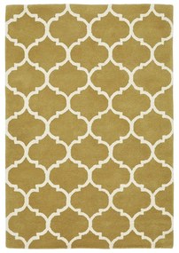 Ръчно изработен вълнен килим в цвят жълта охра 200x290 cm Albany – Asiatic Carpets
