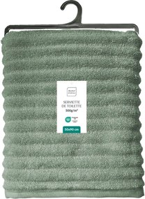 Зелена памучна кърпа от тери 50x90 cm Maya – douceur d'intérieur