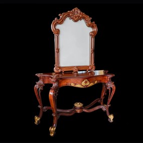 Конзолна маса с огледало 8086 в стил Рококо