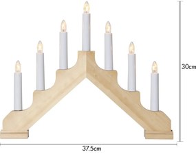 Светлокафяво светла декорация Ada - Star Trading