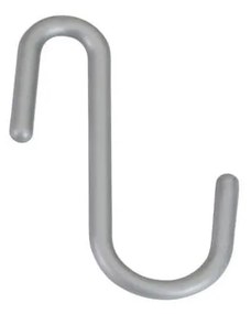 Висящи пластмасови комплект куки 6 бр. в сребрист цвят City – Metaltex