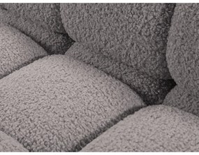 Светлосив модул за диван от букле (десен ъгъл) Bellis – Micadoni Home