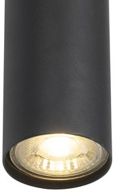 Интелигентен висящ аплик черен с 5 Wifi GU10 - Jeana