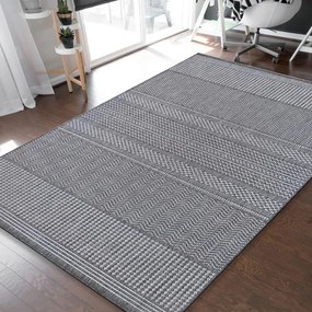 Универсален сив килим с деликатен десен Ширина: 160 см | Дължина: 230 см
