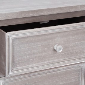 Скрин atmosphera Charm, 6 чекмеджета, MDF, 45x35x113 cm - Сив