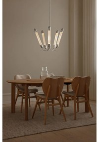 Стоманено висящо осветително тяло в сребрист цвят със стъклен абажур ø 69 cm Lemon Squeeze – UMAGE