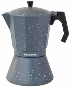 Кубинска кафеварка Klausberg KB 7298, 12 чаши, 600 ml, Индукция, Сив мрамор