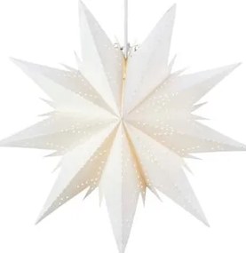 Бяла висяща светлинна декорация с коледен мотив ø 45 cm Dora - Markslöjd