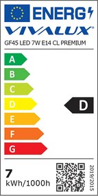 LED крушка VIVALUX, 7W, 960LM, E14, 4000К