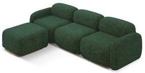Тъмнозелен модулен ъглов диван (променлив) Ailani – Makamii