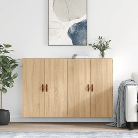 3195598 vidaXL Стенни шкафове, 2 бр, дъб сонома, 69,5x34x90 см