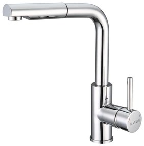 ALVEUS 1135365 - Смесител SARA с изтегляща се душ слушалка, 29,7 см, хром