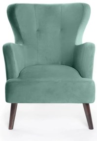 Кадифено кресло в цвят мента Noemye – Bonami Selection