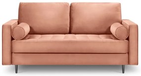 Розов кадифен диван , 174 cm Santo - Milo Casa