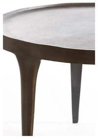 Кафяви кръгли масички за кафе в комплект от 2 бр. ø 75 cm Tobias – Light &amp; Living