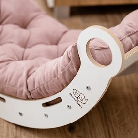 Бяла люлка от масивен бор 39x75x38 cm Montessori – Meowbaby